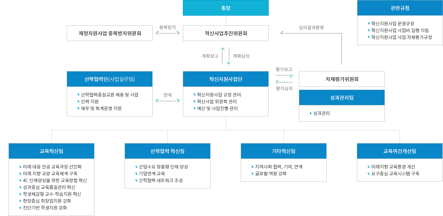 사업 관리 및 추진 체계